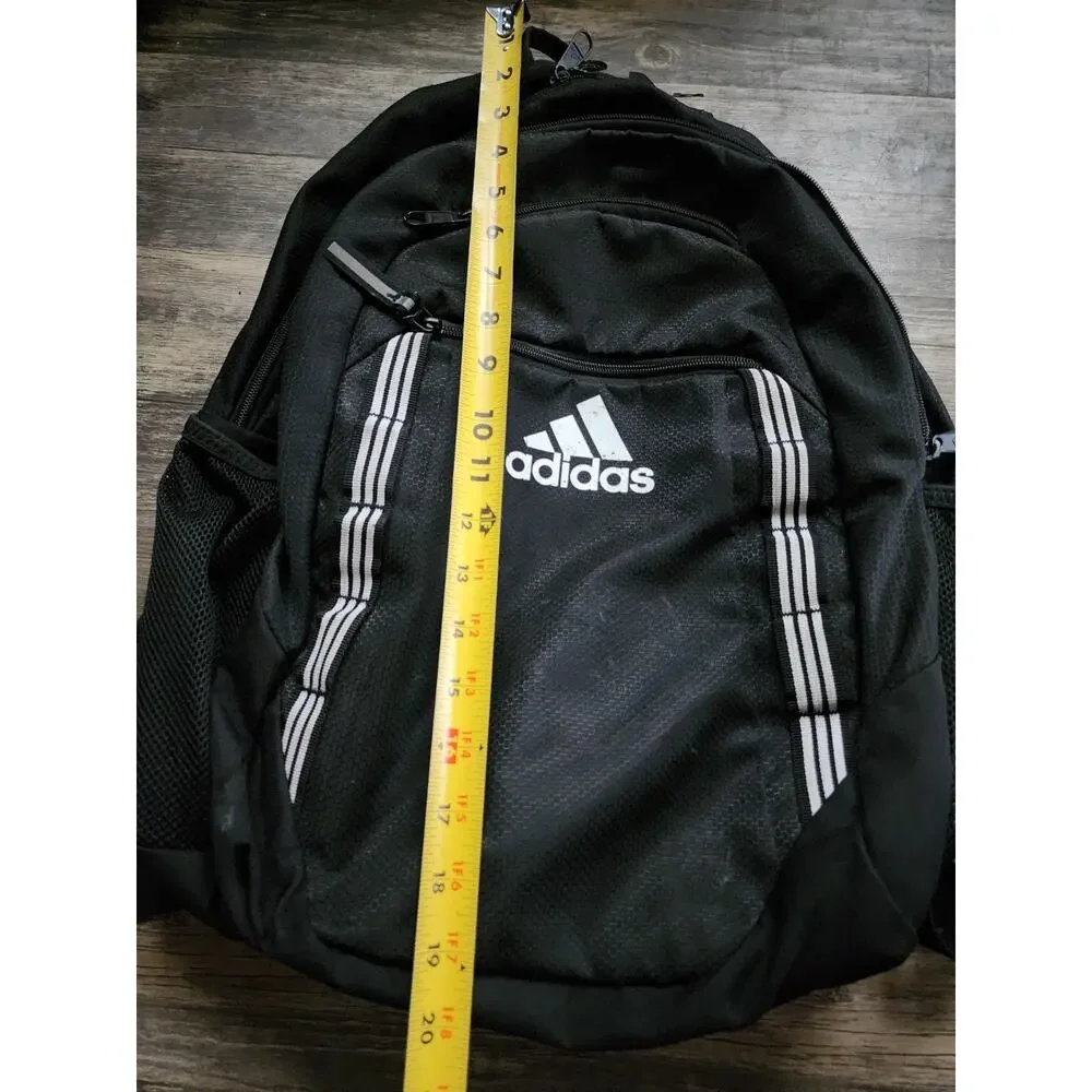 Adidas Black Defender Backpack With Padded Laptop Sleeve School Hiking